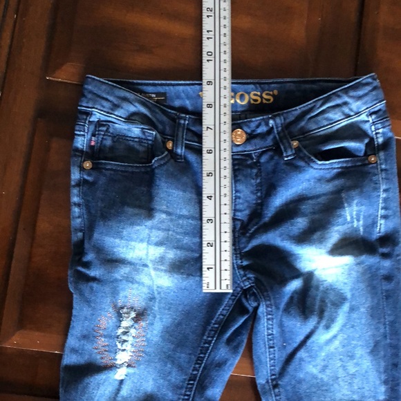 Girls size 12 Viggos Austin ankle skinny blue jeans with adjustable waist band - Picture 5 of 14